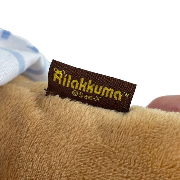 San-X Rilakkuma Summer Blue Yukata 16” Plush Kimono Stuffed Animal Teddy Bear - Picture 5 of 5